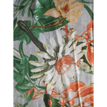 Texture Flower Rayon Challis 30S Air-jet Printing Fabric