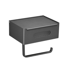 Stainless Steel Wall-Mounted Bathroom Accessories: Tissue Holders and Cell Phone Flip Tissue Boxes