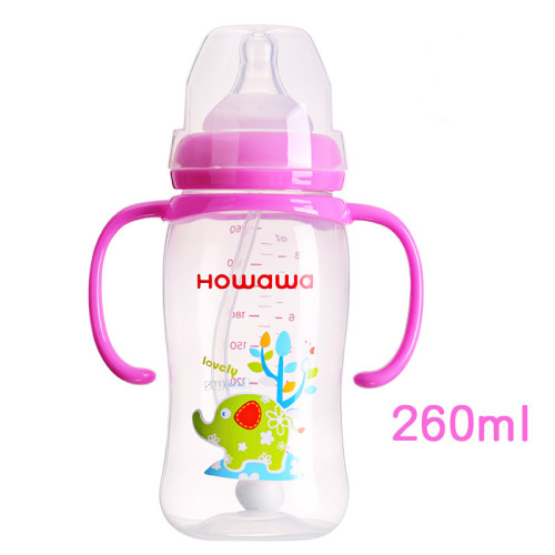 Bouteille de 9oz PP avec poignée bébé allaitement