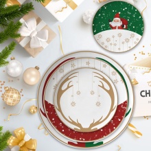 Cheap Ceramic Dinnerware Sets for Christmas Plates