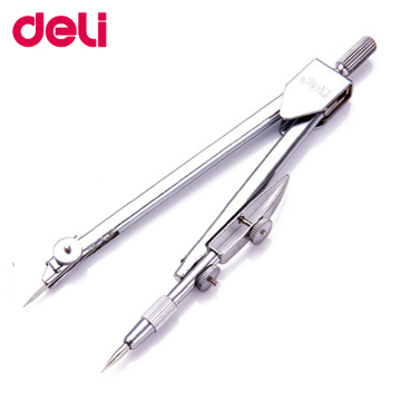 Deli Stainless Steel Drafting Compass for Math and Geometry
