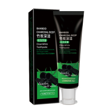 Custom Private Label Organic Black Bamboo Charcoal Whitening Toothpaste for Fresh Breath