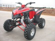 Red Automatic 200cc Atv , One Seat Electric Start Quad Bike