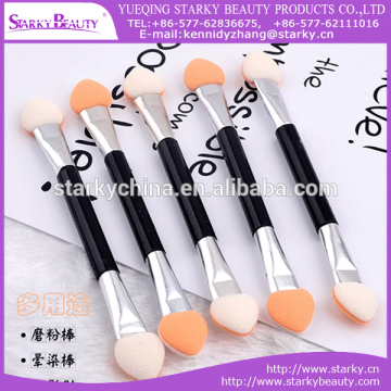 Cheap sponge eye shadow stick, eye shadow brush,eyeshadow makeup double head sponge applicator