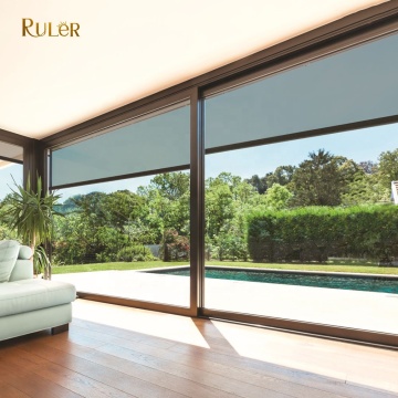 Electric Windproof Roller Blind & Motorized Awning for Hotels