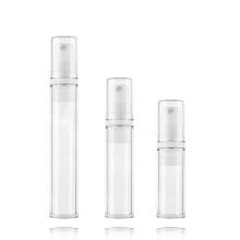 Transparante huidverzorging cosmetische verpakking airless pompfles