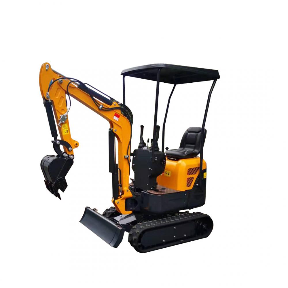 Máy xúc mini 1ton với đường đua hoặc cao su thép