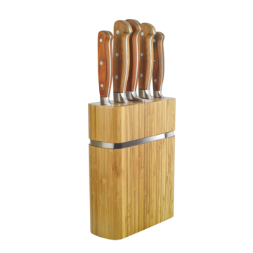 wooden handle kitchen knives