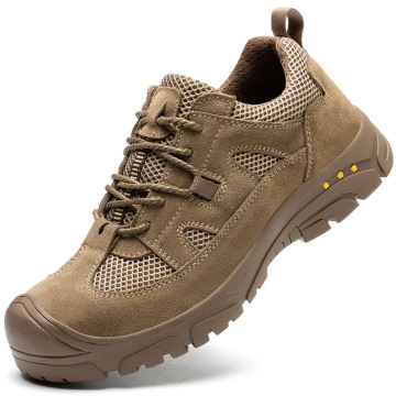 Men Breathable Penetration Resistance Steel Toe Safety Shoes