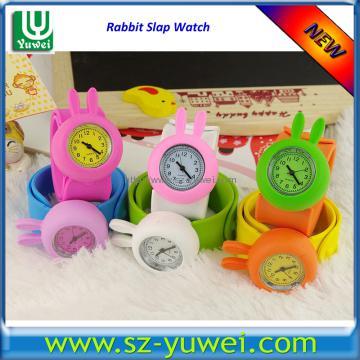 Silicone klap armband met konijn case Watch voor kinderen