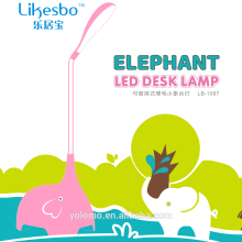elephant cartoon rechargeable led table lamp