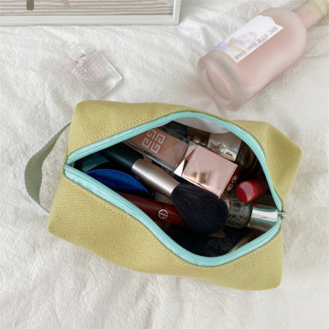 Large Portable Reusable Durable Custom Canvas Cosmetic Bag