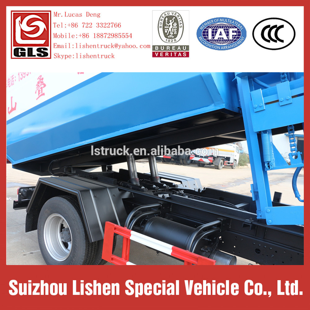 Dump Truck Hook Lift 5 cbm Garbage Truck