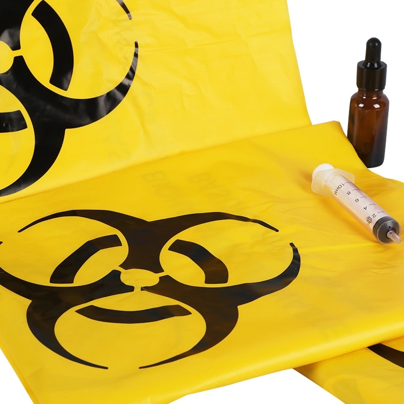使い捨てカスタムサイズ医療バイオハザード廃棄物バッグ Disposable Custom Size Medical Biohazard Waste Bag
