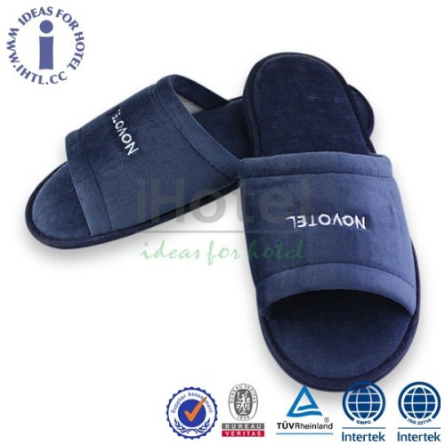 Open Toe Fabric Hotel Slippers