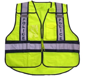 Lightweight VelcroEnclosed Silver Reflective Strips vest