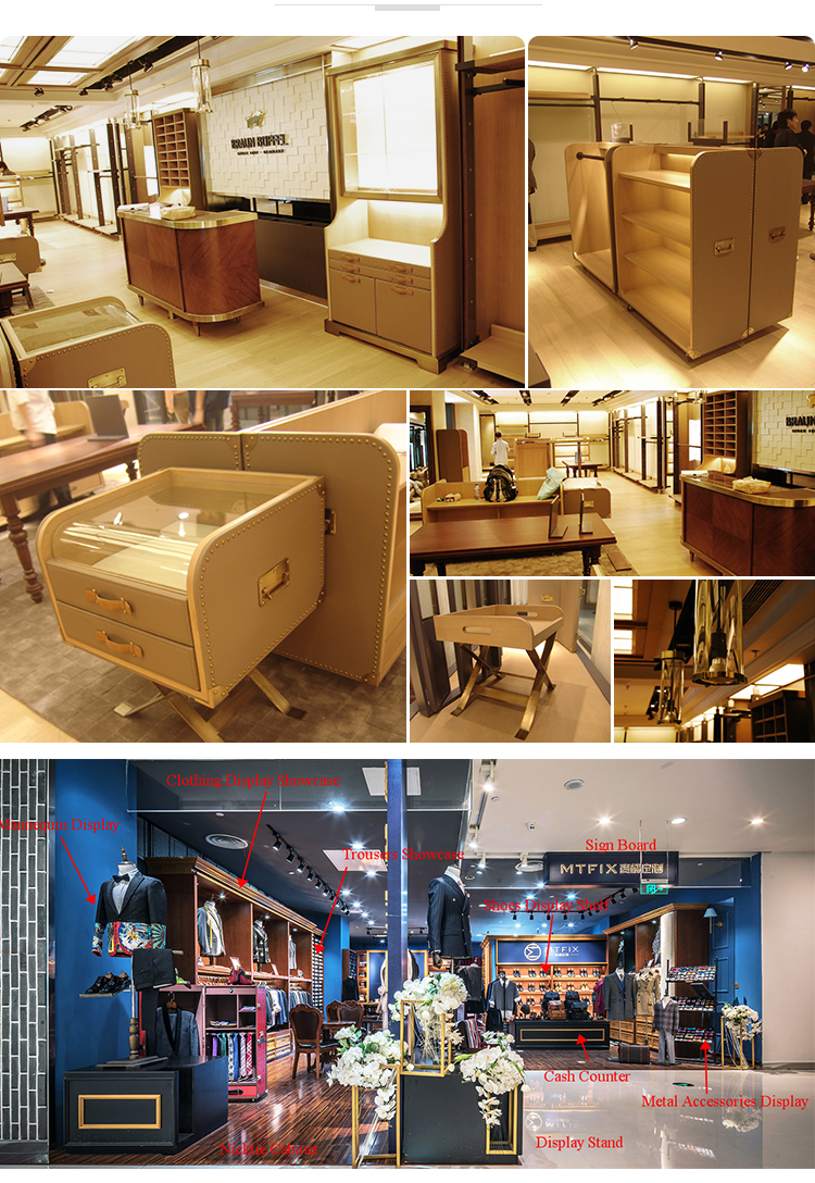 High Quality Modern Design Shop Display/Store Furniture For Men Clothes