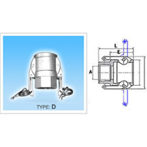 Camlock Type D Coupler Female