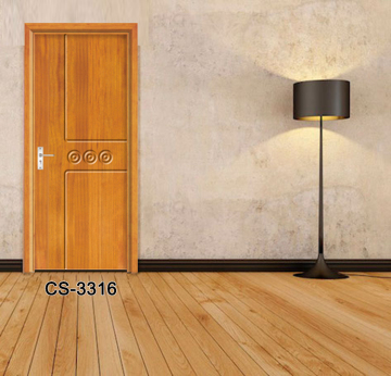 Simple interior wood prefinished interior door