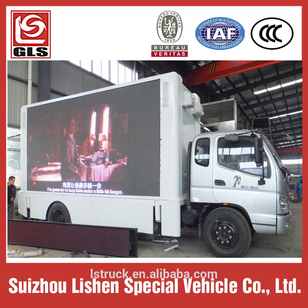 LED Advertising vehicle hydraulic lift Screen