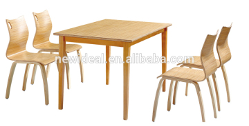 Wood dinning table set (NA3032&NA3033)