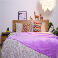 Jacquard Microfiber Fabric Non-Toxic Coral Fleece Blankets