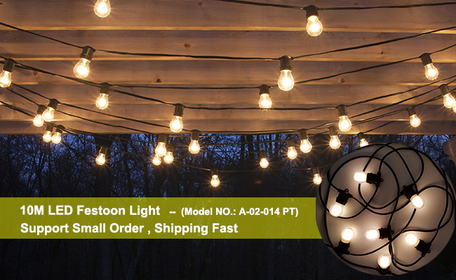 IP65 Wholesale hanging outdoor lights S14 2W Edison Filament Bulb 240v Led String Lights