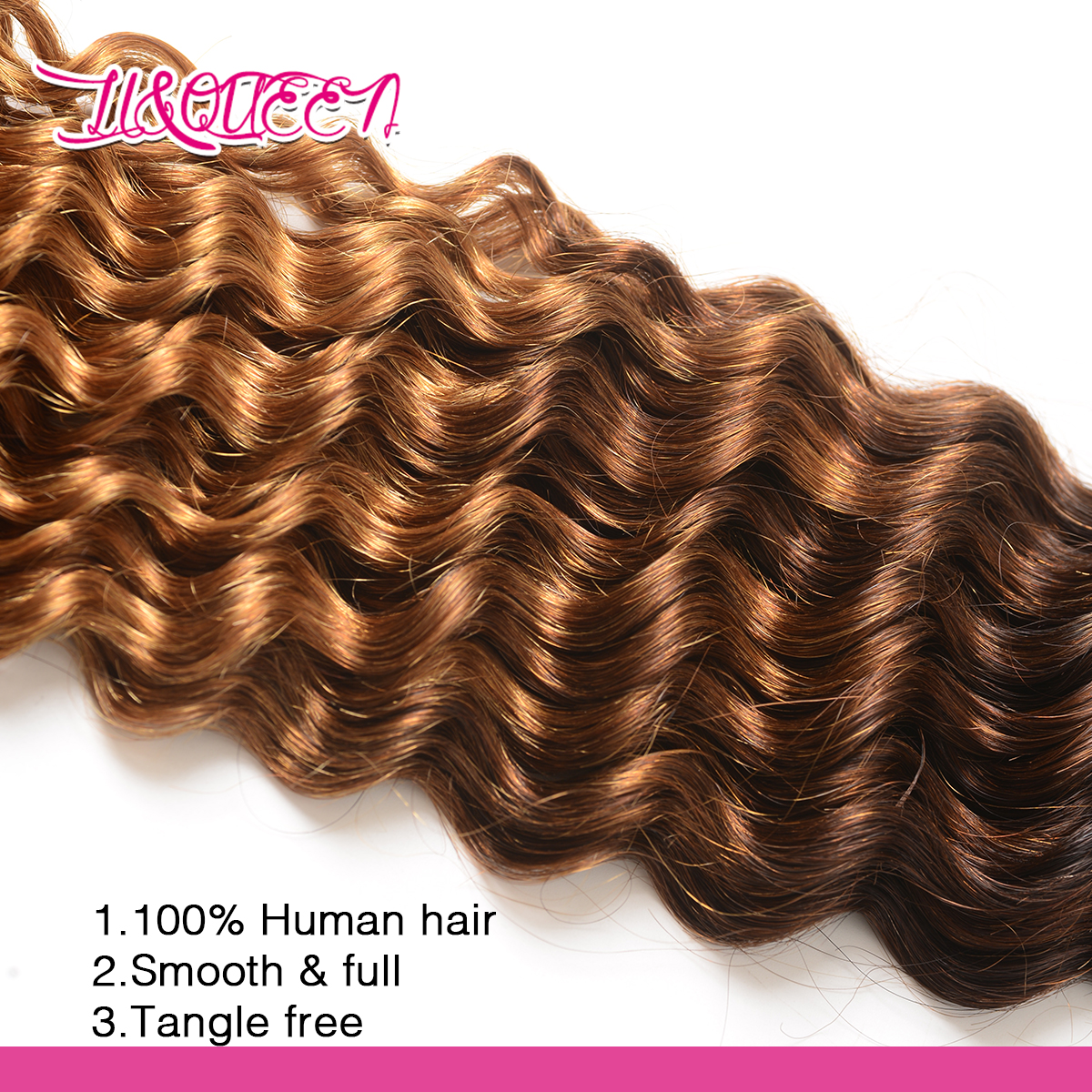 100% Top Quality Ombre Color Hair 10a Three tone Brazilian Hair Deep Wave hair bundles