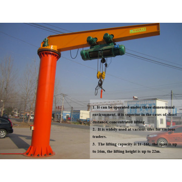 3 ton electric floor slewing jib crane price