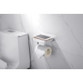 toilet paper holder with divider storage rack