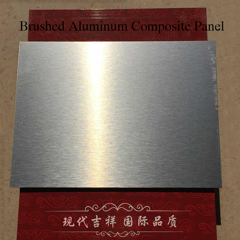 Brushed Silver Aluminum Composite Panel