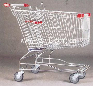 Big supermarket folding shopping hand push trolley carts