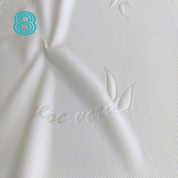 aloe vera fiber polyester knitted jacquard mattress fabric