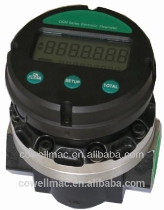 Electronic Digital Oval Gear Flow Meter used in petroleum, chemical