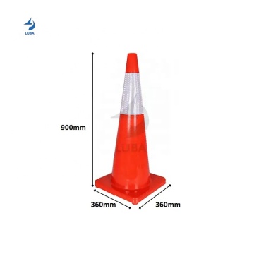 90cm European Standard Road Warning Traffic Cone: Australian Safety PVC Cone