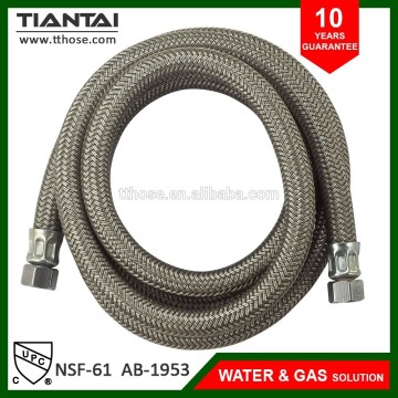 Flexible metal silk coated plastic connector