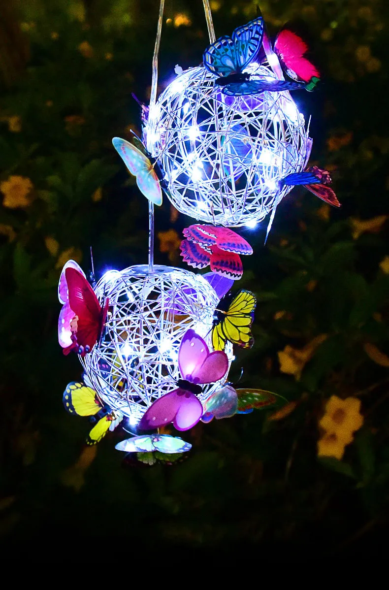 Enchanting Solar-Powered Butterfly String Lights for Garden Ambiance