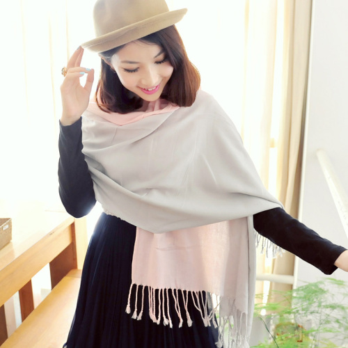 2014 pink color hand-painted cashmere fall scarf(RP066DL)