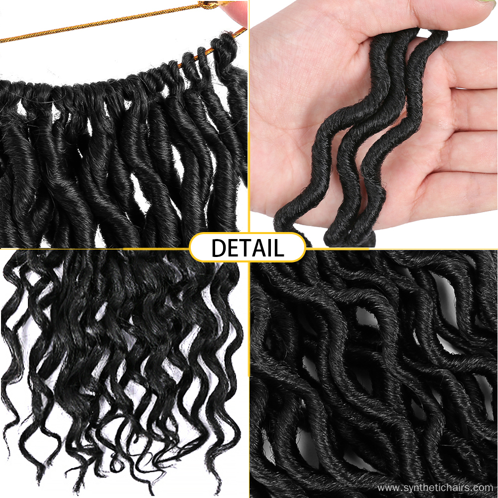 Curly Goddess Faux Locs Synthetic Crochet Braid Hair