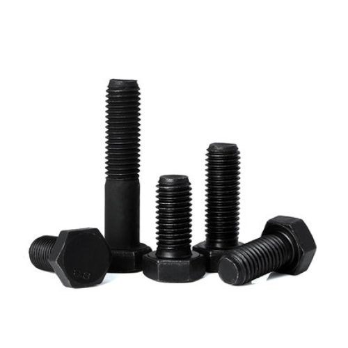 Tornillos hexagonales DIN933 Acero al carbono 8.8 Óxido negro M12 * 50