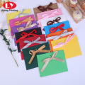 Custom colorful envelope with ribbon closure cheap