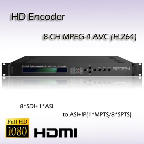 8*SDI TO IP Encoder Digital TV Encoder MPEG-4 ACV Encoder