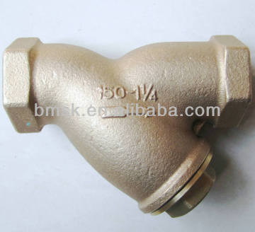 Bronze filter water strainer