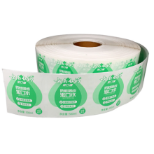 Transparent Bottle Sticker Labels: Clear Vinyl Labels for Personal Care Products in Roll