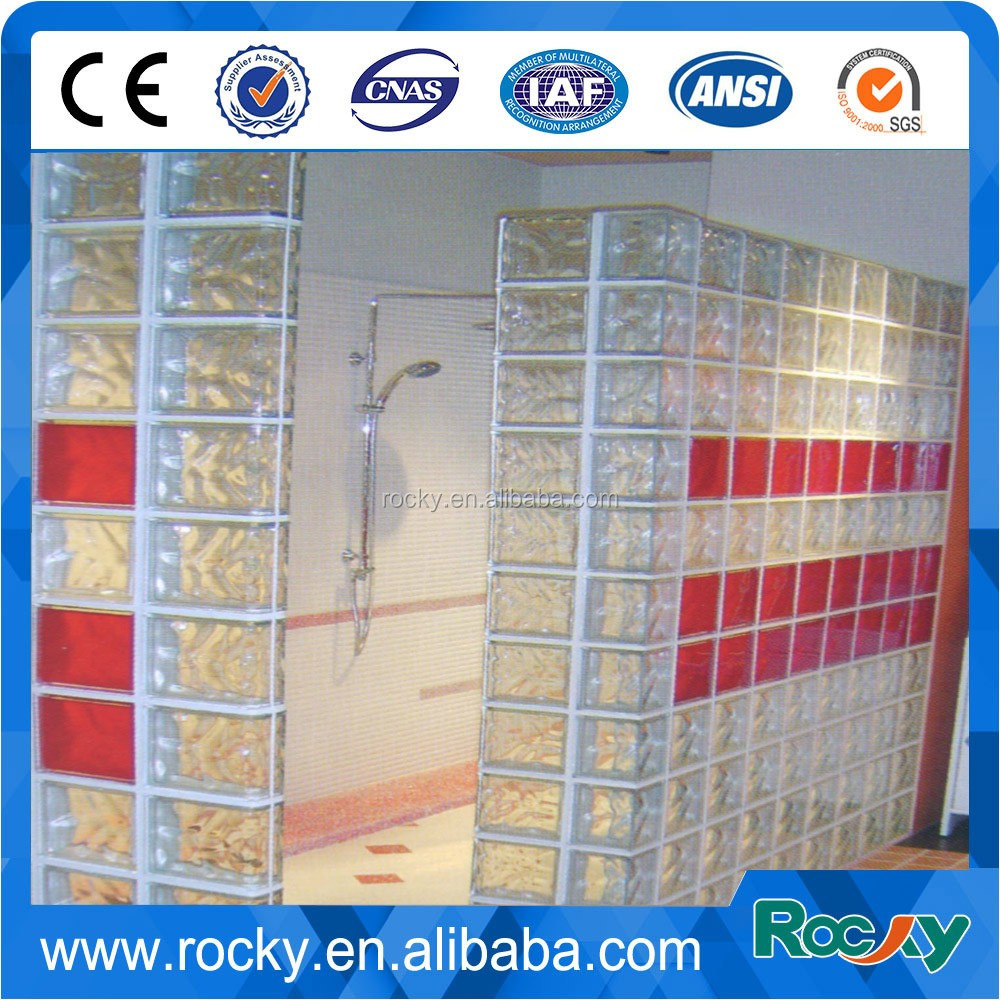 Cheap price color corner glass block manufacturers