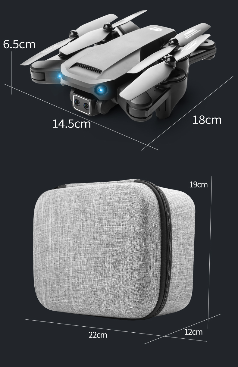 CSJ S186 Drone With 4K Photography Optical Flow Positioning 3-Sided Obstacle Avoidance Foldable Quadcopters Toys