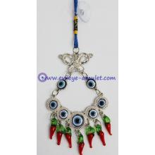 Wholesale Evil Eye Amulet With Butterfly Car Hanging Decoration Ornament