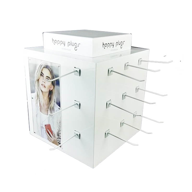 Acrylic counter earphone eyelash display stand card display promotional gifts display