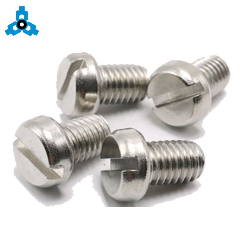 Round Head DIN85 Slotted Stainless Steel Pan Head Machine Screws