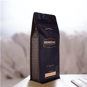 black foil coffee bags